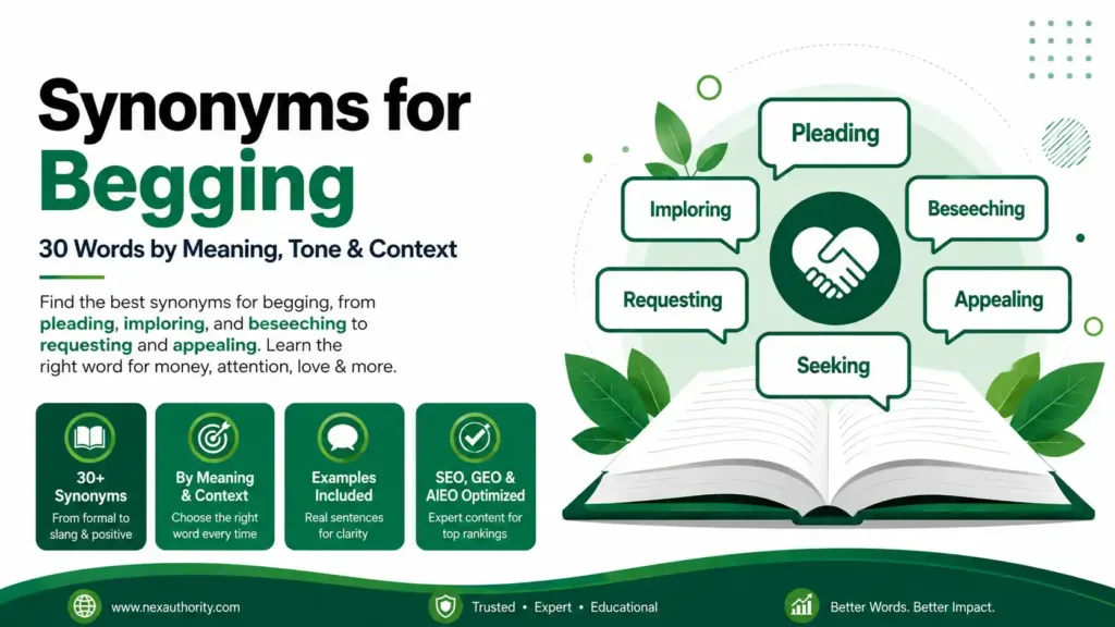 Synonyms for Begging
