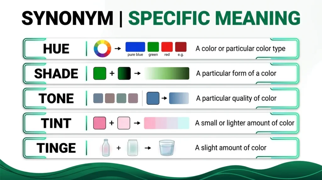 Synonyms for Colors
