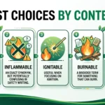 Synonyms for Flammable