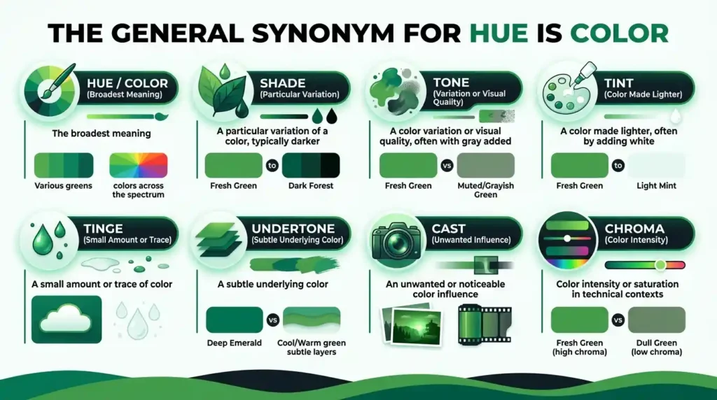 Synonyms for Hue