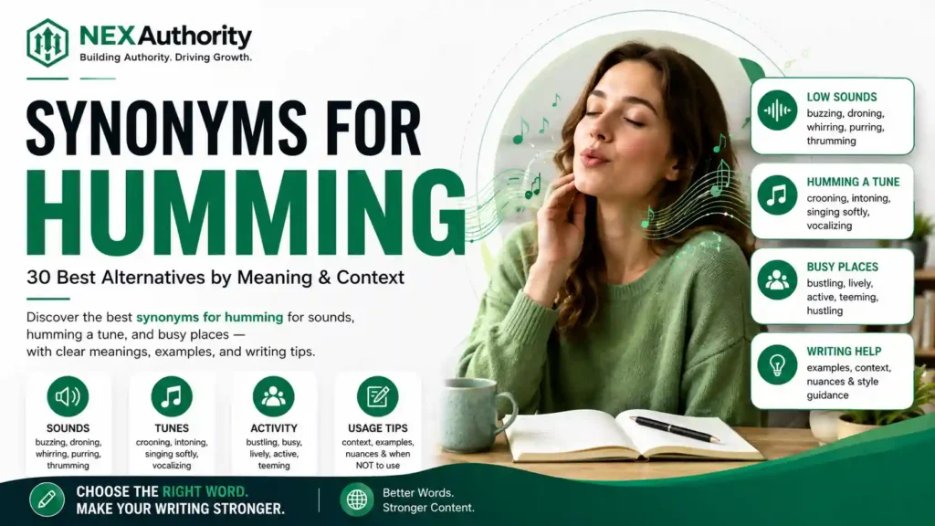 Synonyms for Humming