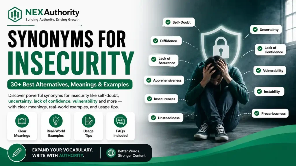 Synonyms for Insecurity