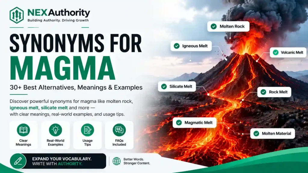 Synonyms for Magma