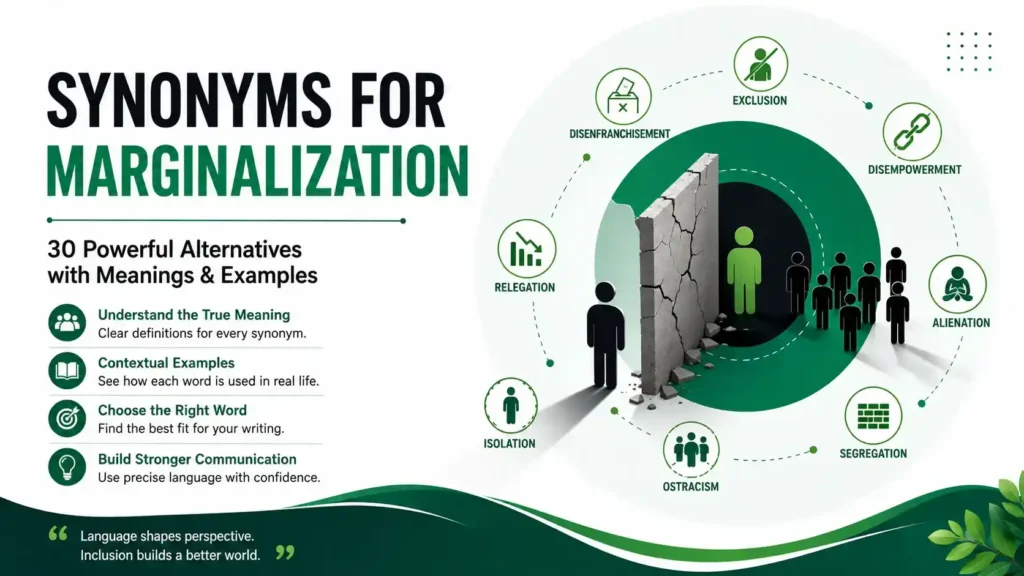 Synonyms for Marginalization