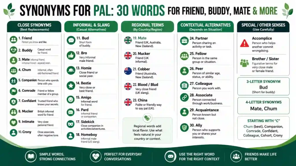 Synonyms for Pal