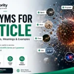 Synonyms for Particle another word for particle