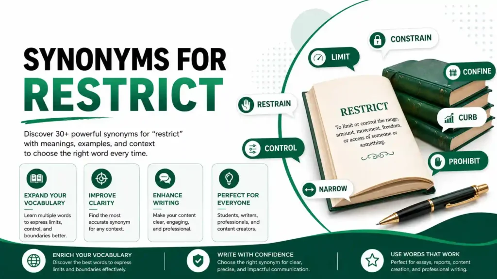 Synonyms for Restrict