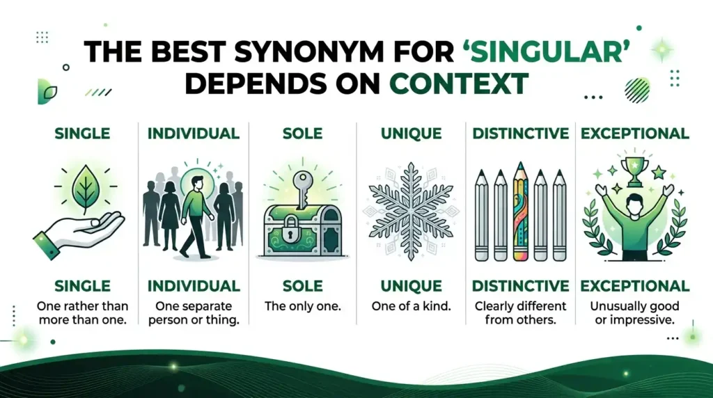 Synonyms for Singular