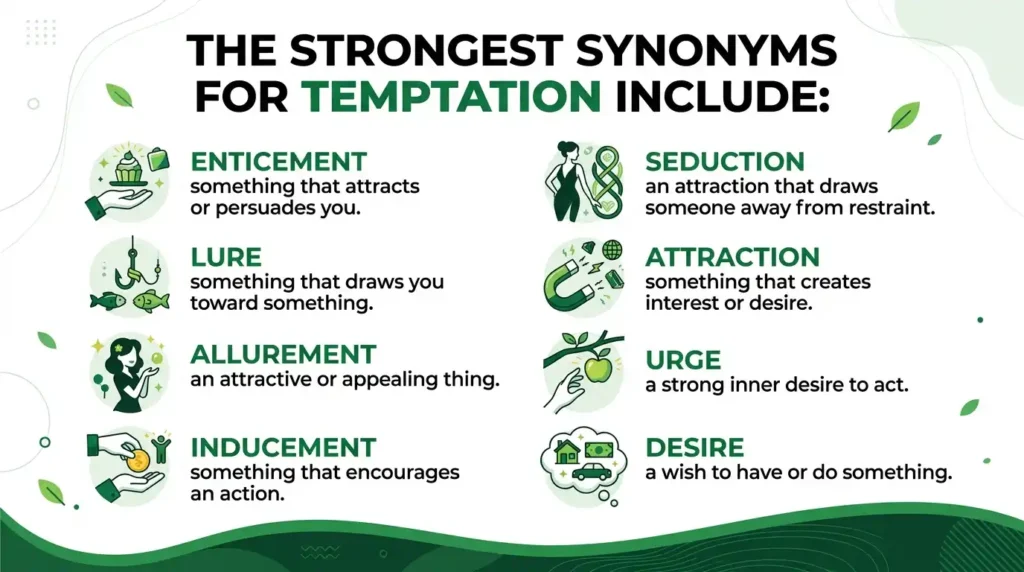 synonyms for temptation