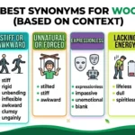 Synonyms for Wooden