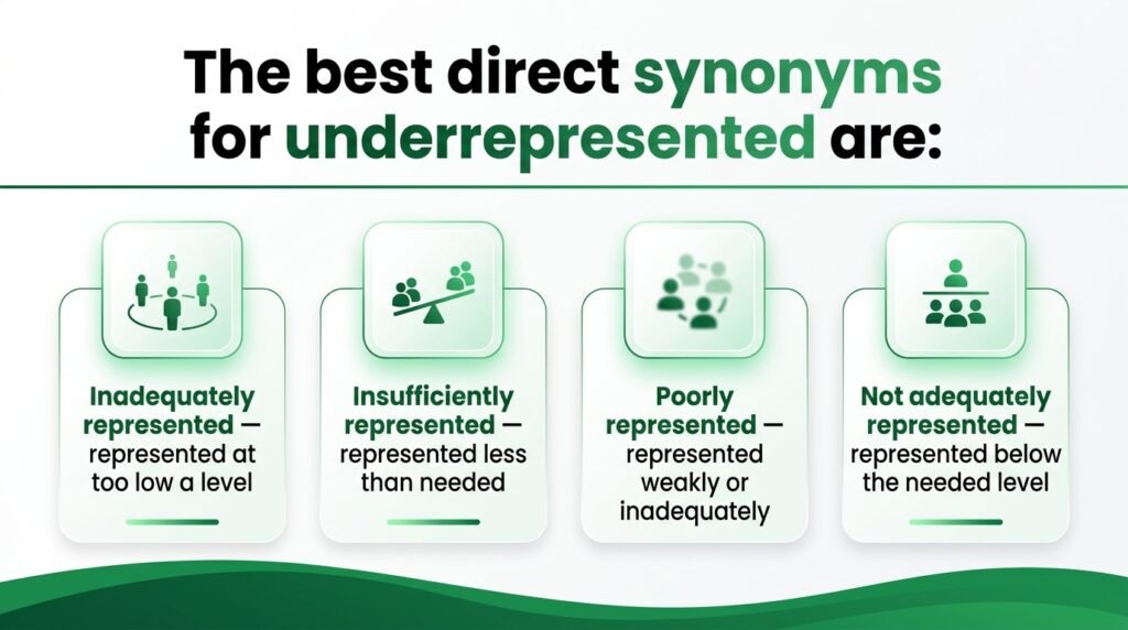 synonyms for underrepresented