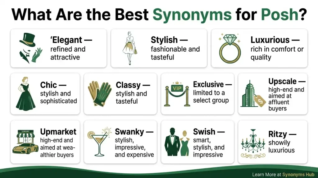 Synonyms for Posh