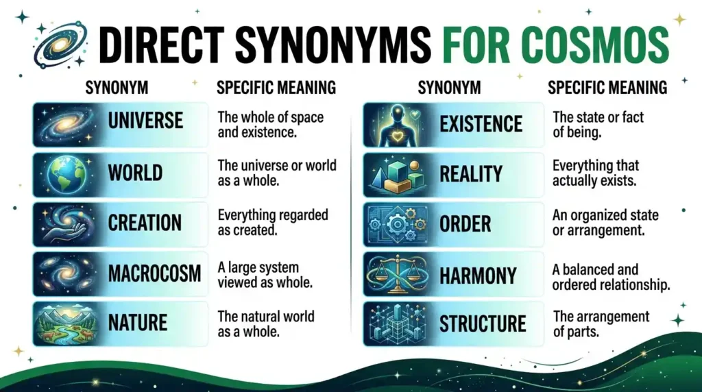 Synonyms for Cosmos
