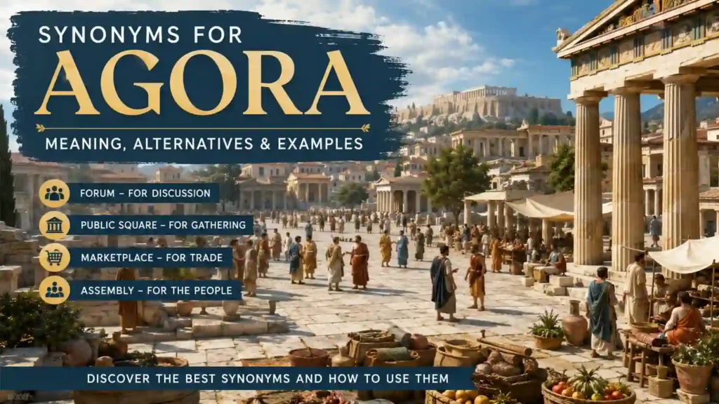 Synonyms for Agora