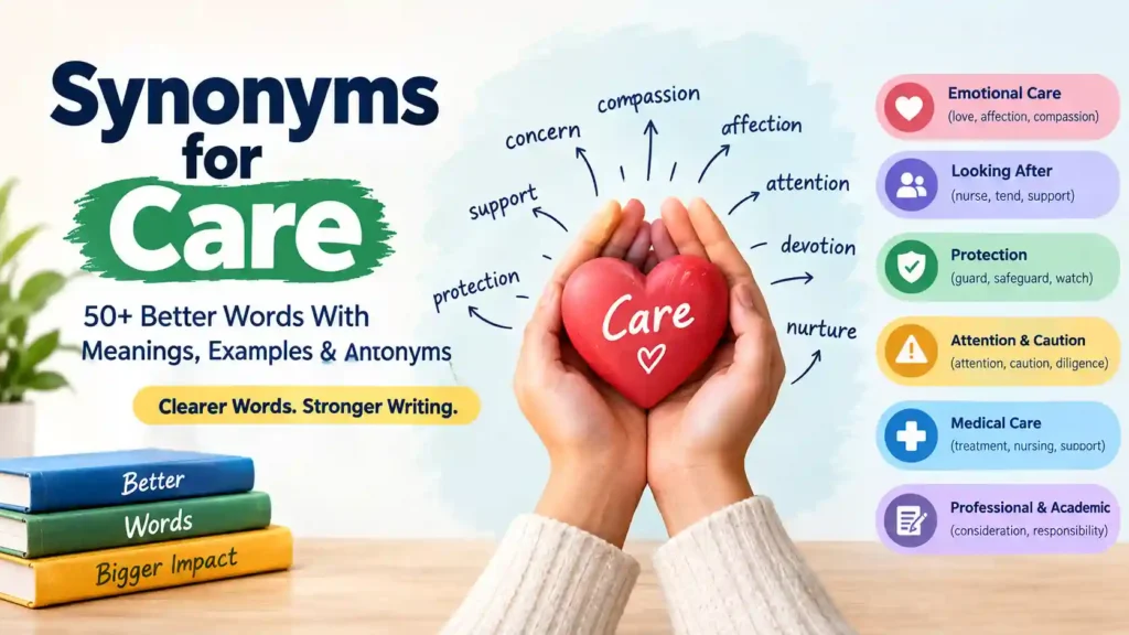 Synonyms for Care