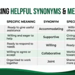 best synonyms for cooperative