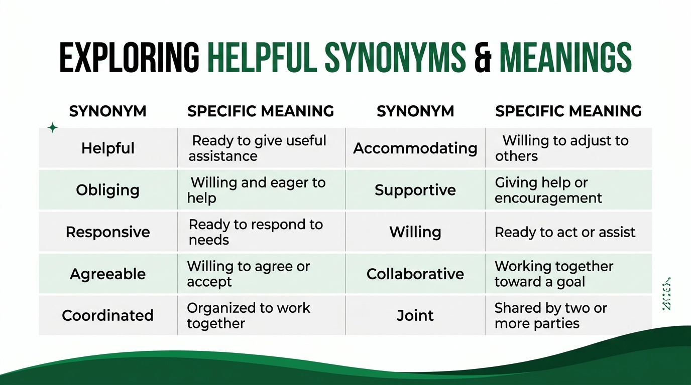 best synonyms for cooperative