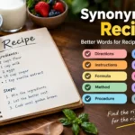 Synonyms for recipe: discover the right words for cooking instructions, methods, formulas, and family recipes.
