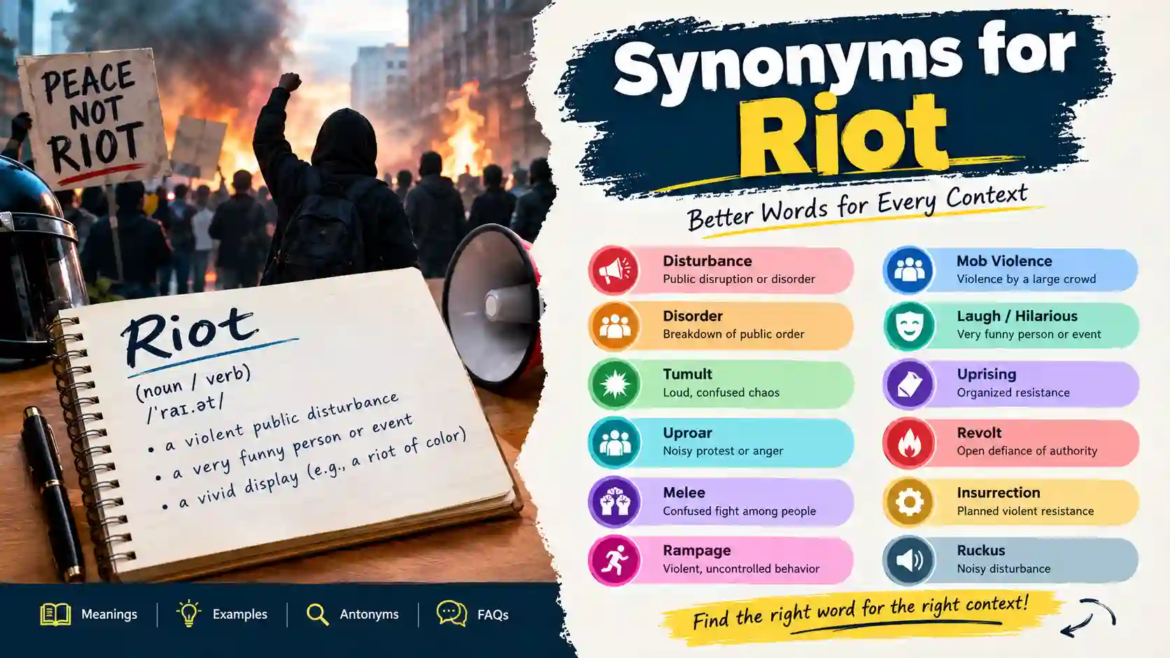 Synonyms for Riot