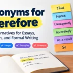 Synonyms for Therefore