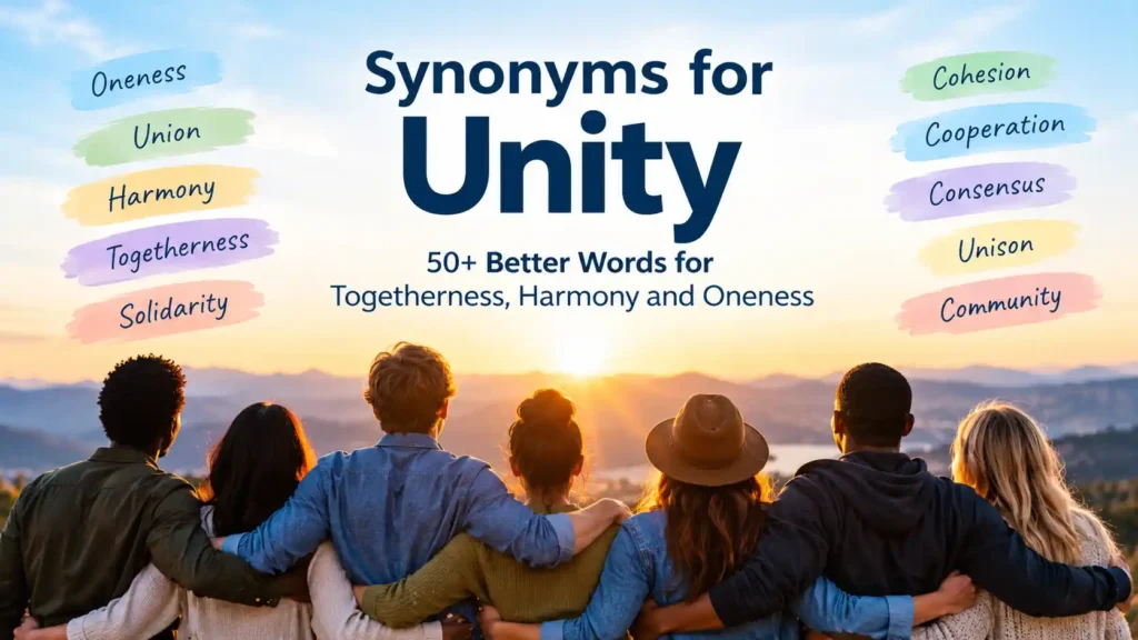 synonyms for unity