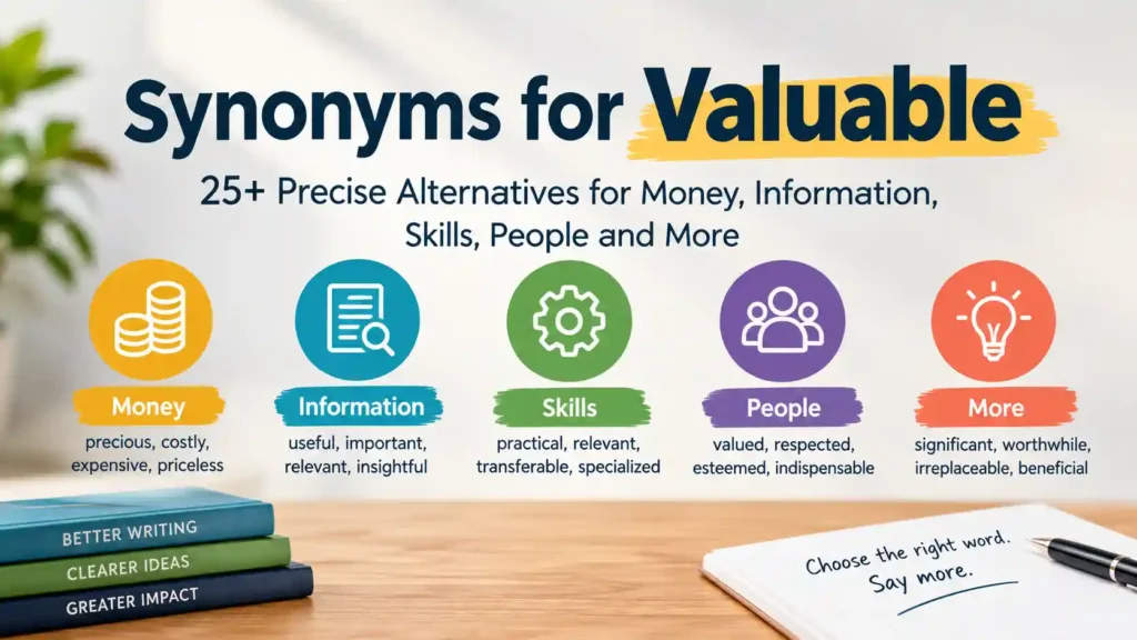 Synonyms for Valuable