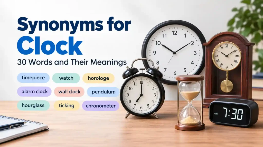 synonyms for clock