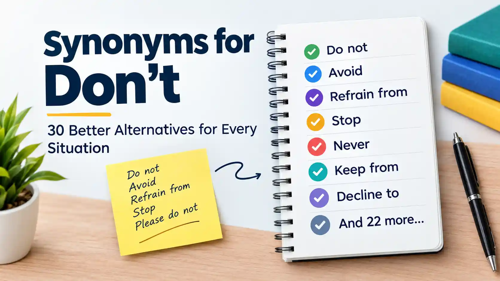 Synonyms for Don't